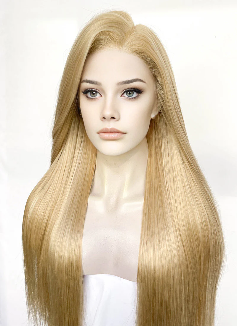 Blonde Straight 13" x 6" Lace Top Lace Front Synthetic Wig LF3361 - Image 4