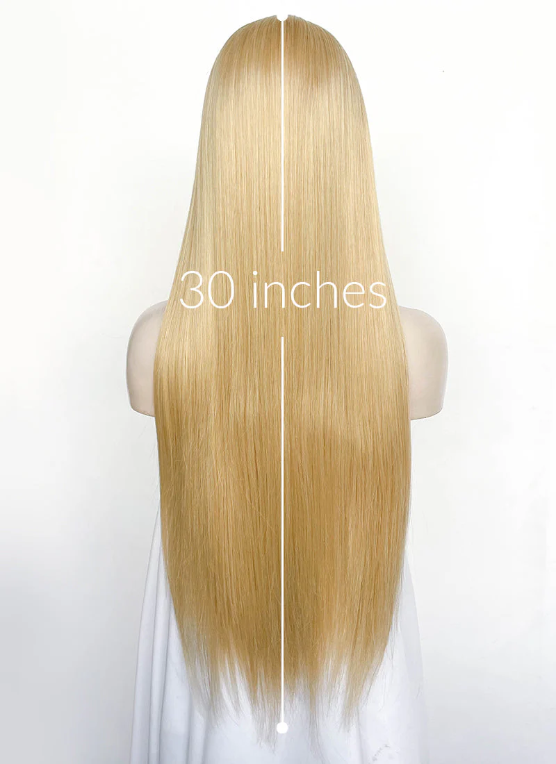 Blonde Straight 13" x 6" Lace Top Lace Front Synthetic Wig LF3361 - Image 9