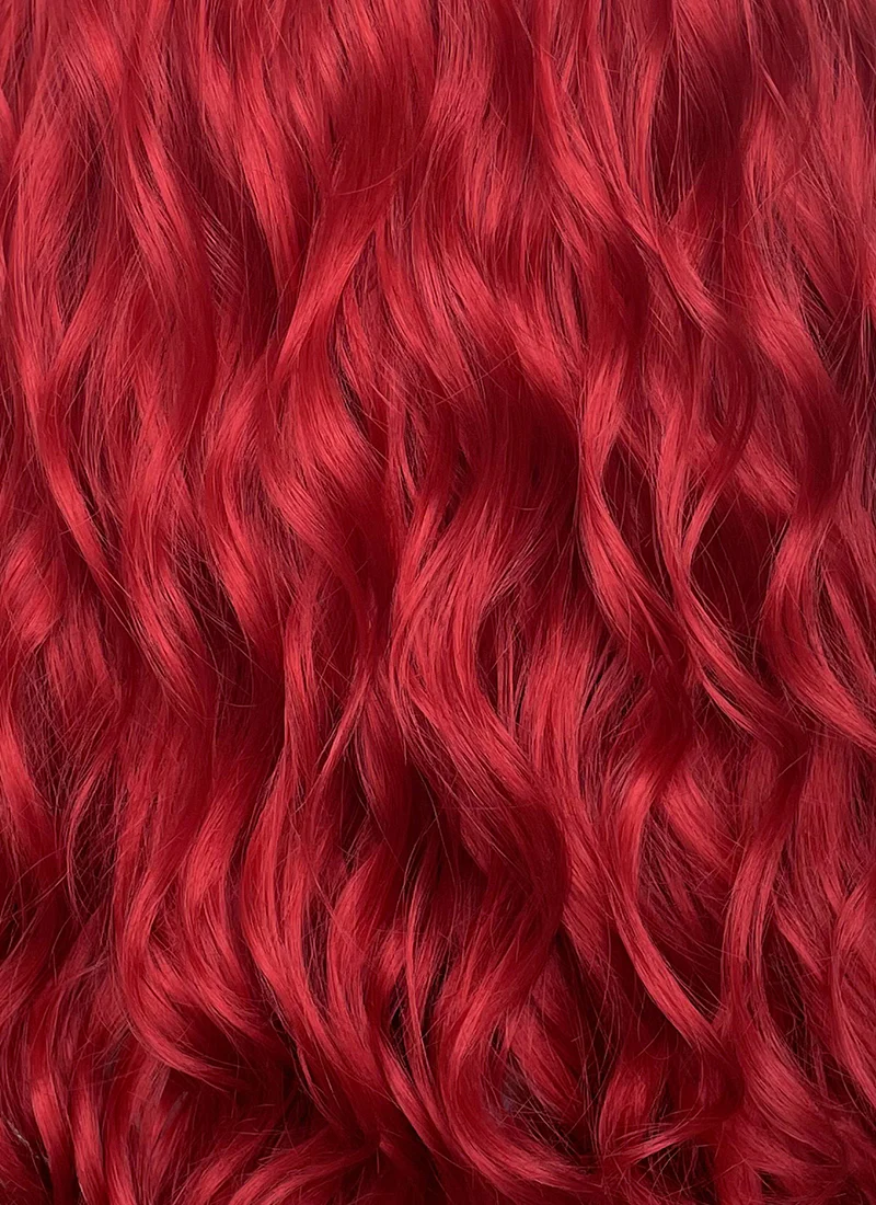 Wavy Red Lace Front Synthetic Wig LF355 - Image 10