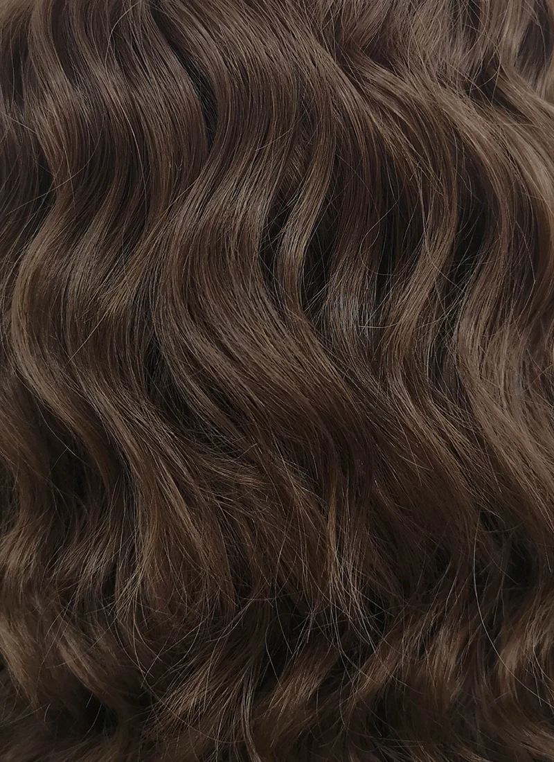 Brunette Wavy Lace Front Synthetic Wig LF407 - Image 8