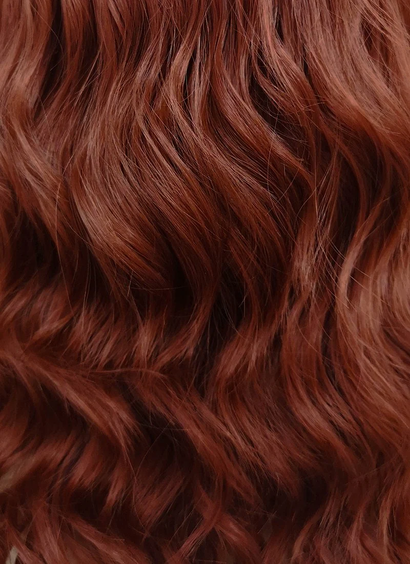 Auburn Wavy Lace Front Synthetic Wig LF409 - Image 8