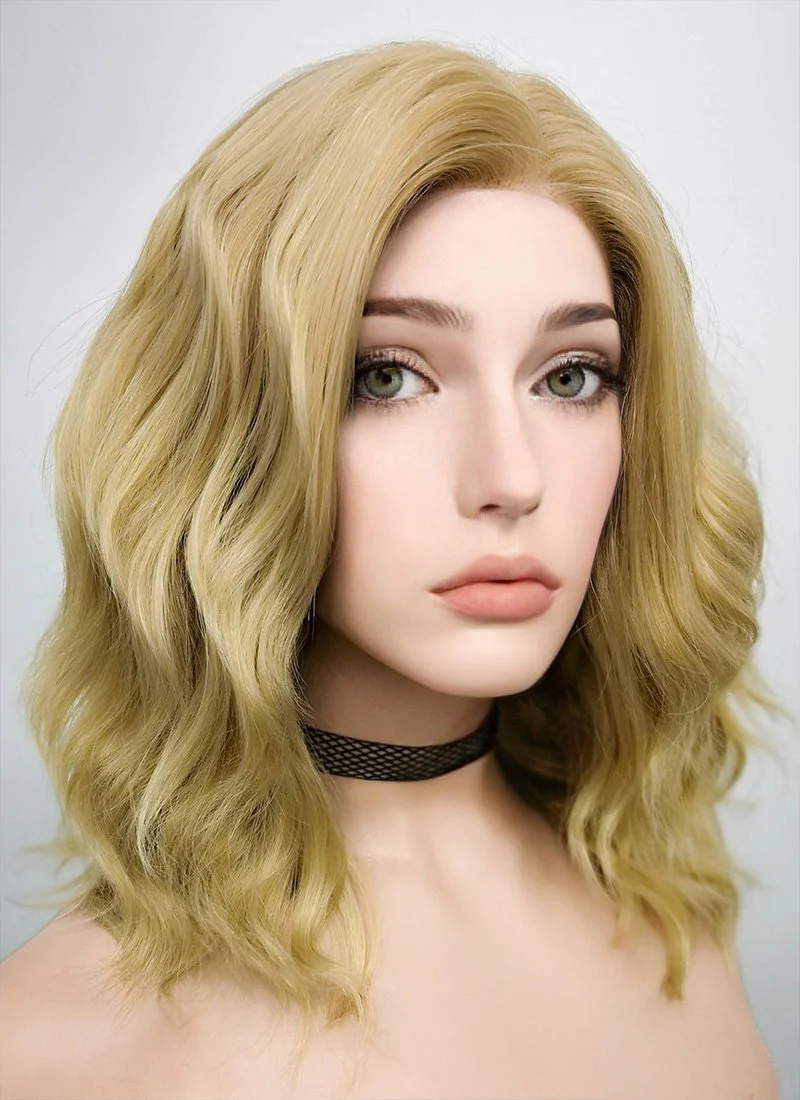Blonde Wavy Lace Front Synthetic Wig LF418 - Image 4