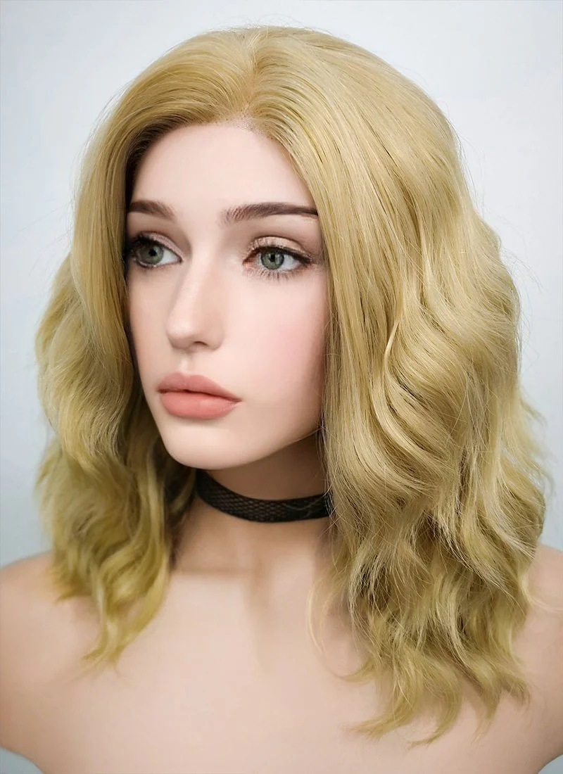 Blonde Wavy Lace Front Synthetic Wig LF418 - Image 6
