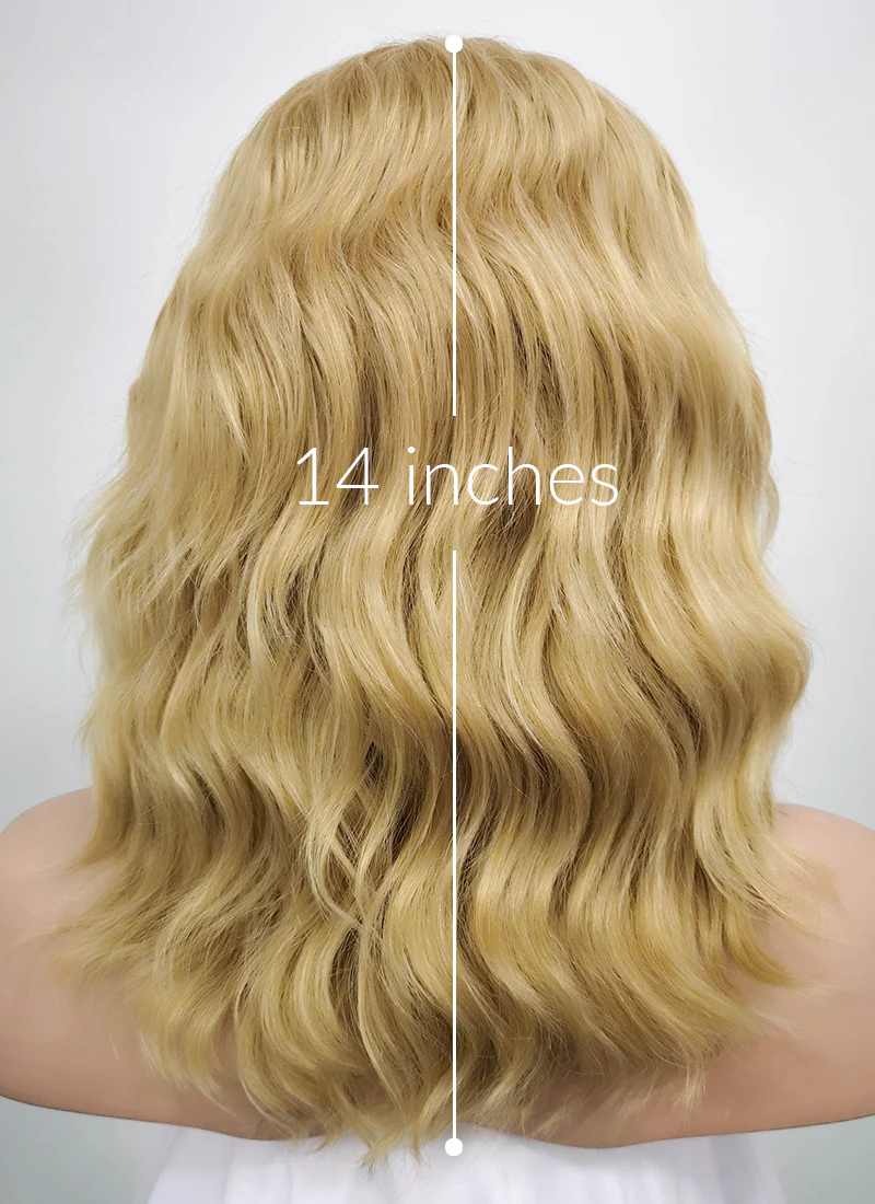 Blonde Wavy Lace Front Synthetic Wig LF418 - Image 7