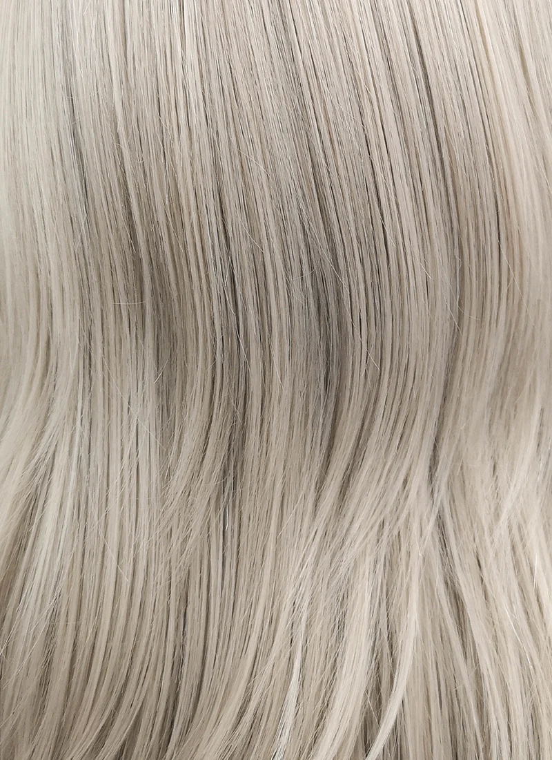 Pastel Grey Blonde Straight Lace Front Synthetic Wig LF509 - Image 6