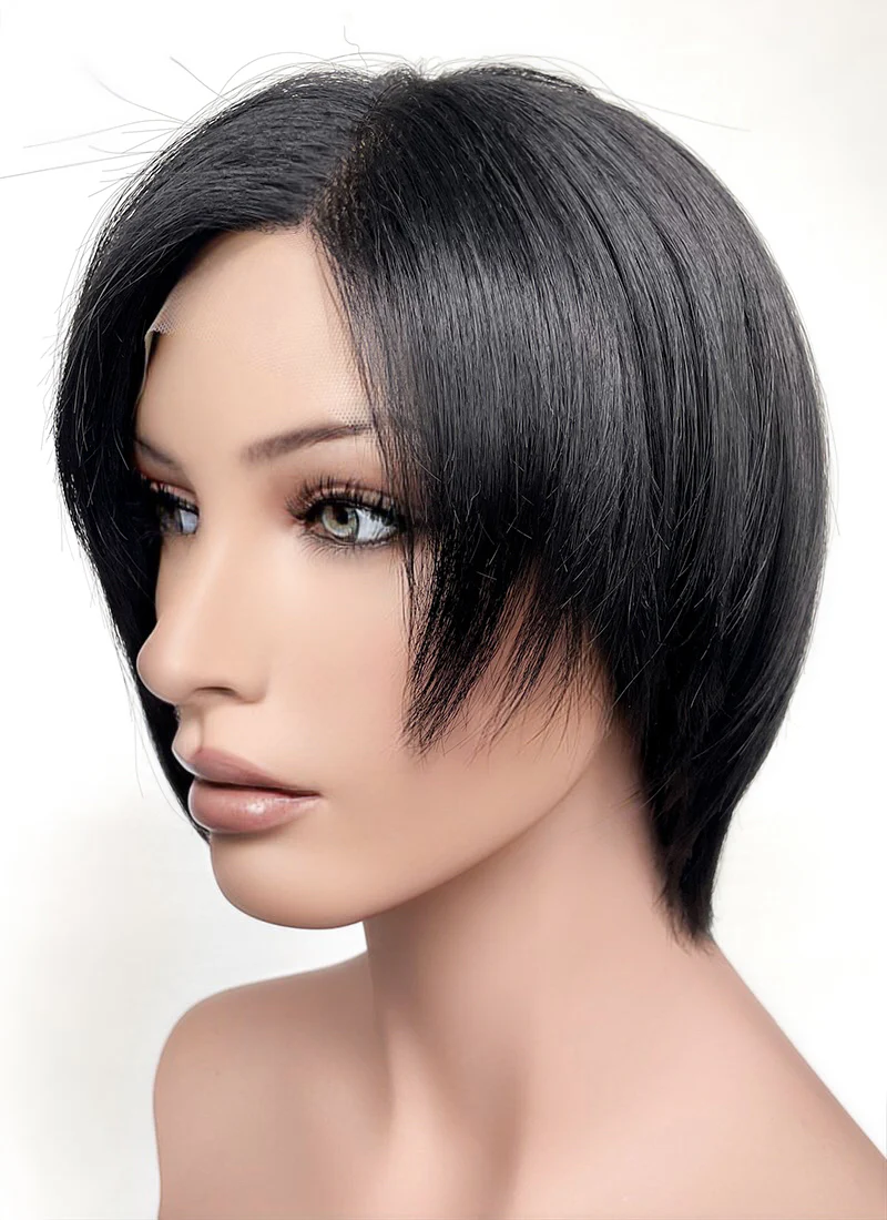 Resident Evil Ada Wong Jet Black Straight Bob Lace Front Synthetic Wig LF6038 - Image 6