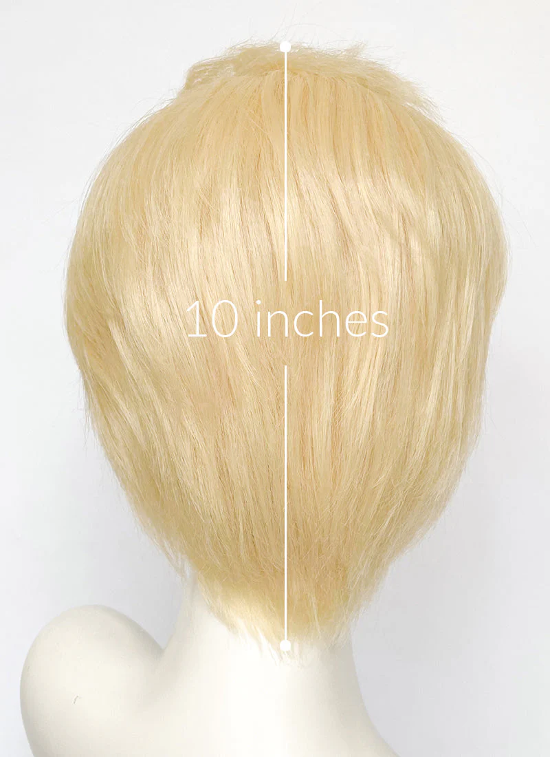 Hazbin Hotel Lucifer Morningstar Blonde Straight Lace Front Synthetic Men's Wig LF6067 - Image 10