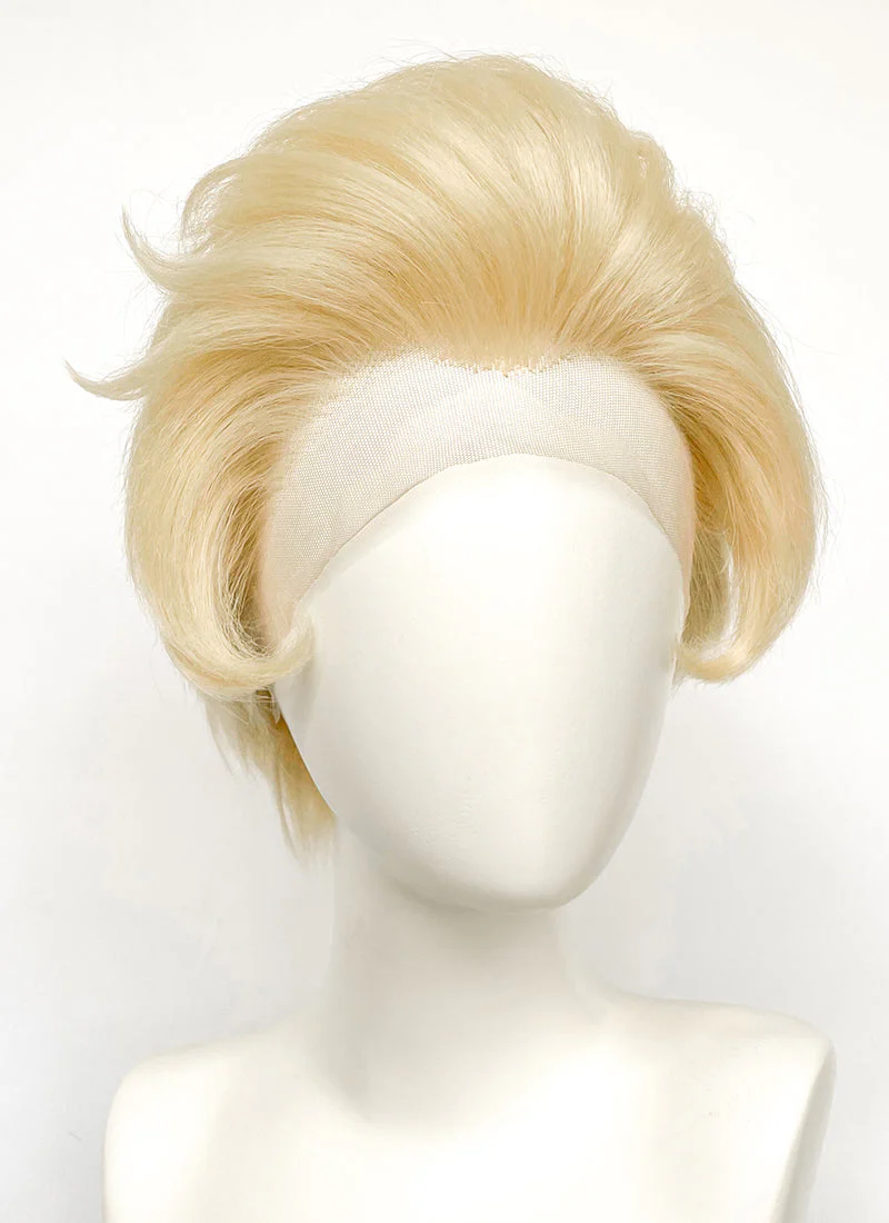 Hazbin Hotel Lucifer Morningstar Blonde Straight Lace Front Synthetic Men's Wig LF6067 - Image 4