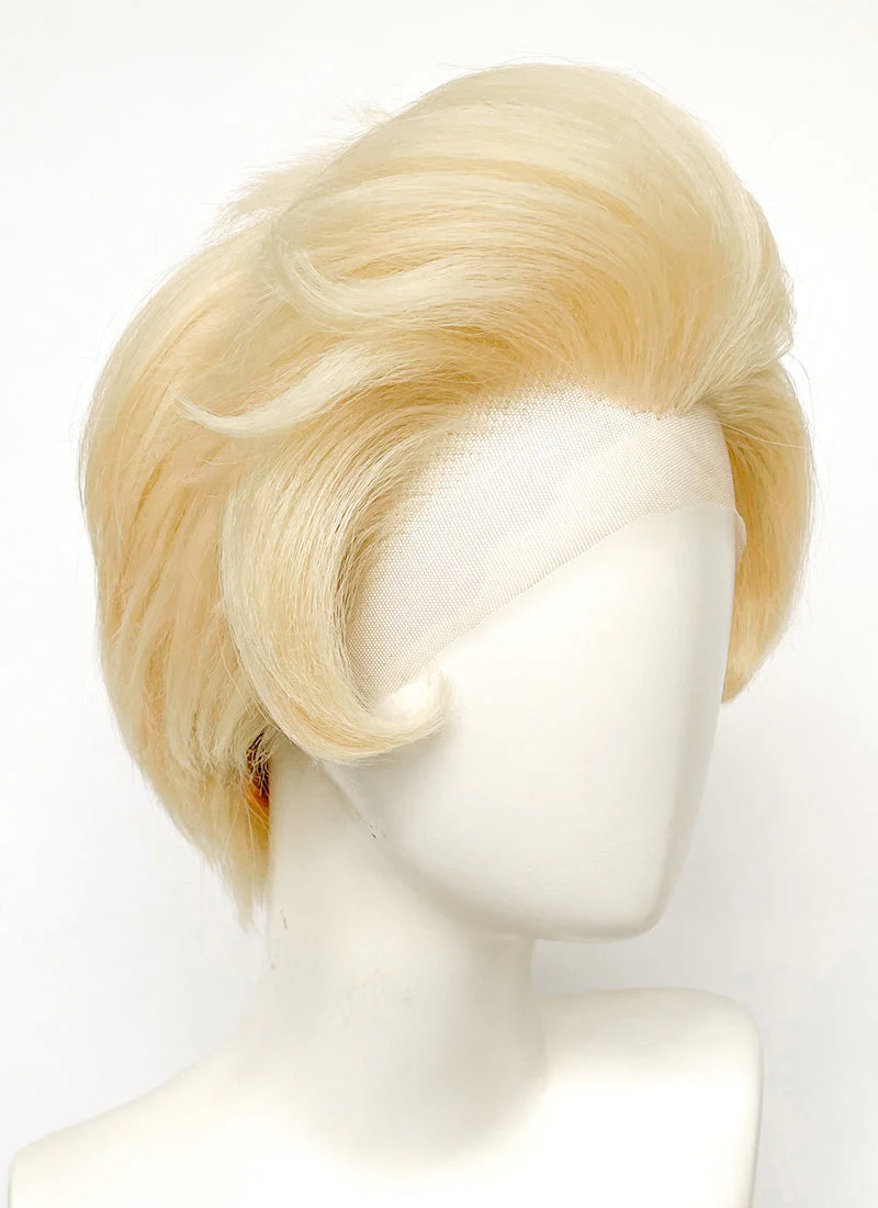 Hazbin Hotel Lucifer Morningstar Blonde Straight Lace Front Synthetic Men's Wig LF6067 - Image 6