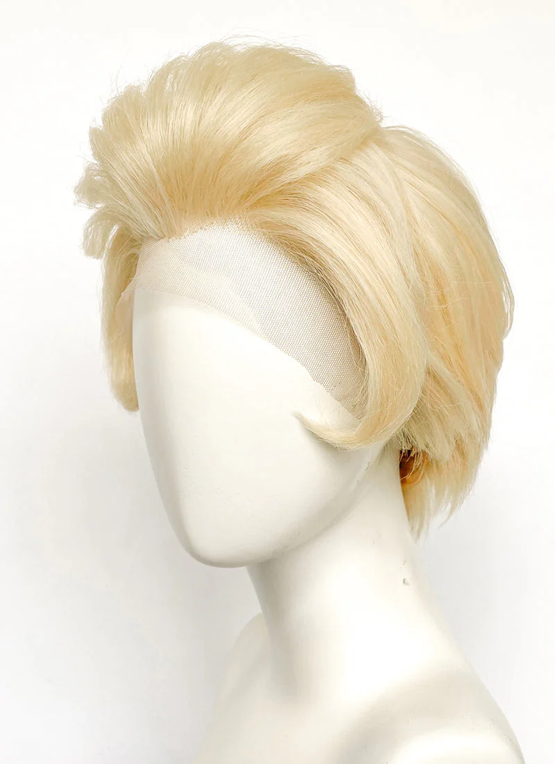 Hazbin Hotel Lucifer Morningstar Blonde Straight Lace Front Synthetic Men's Wig LF6067 - Image 9
