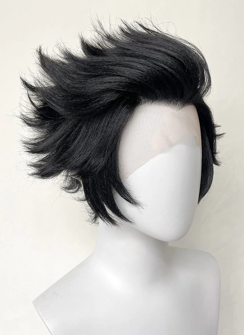 Hazbin Hotel Husk Black Straight Lace Front Synthetic Men's Wig LF6068 - Image 3
