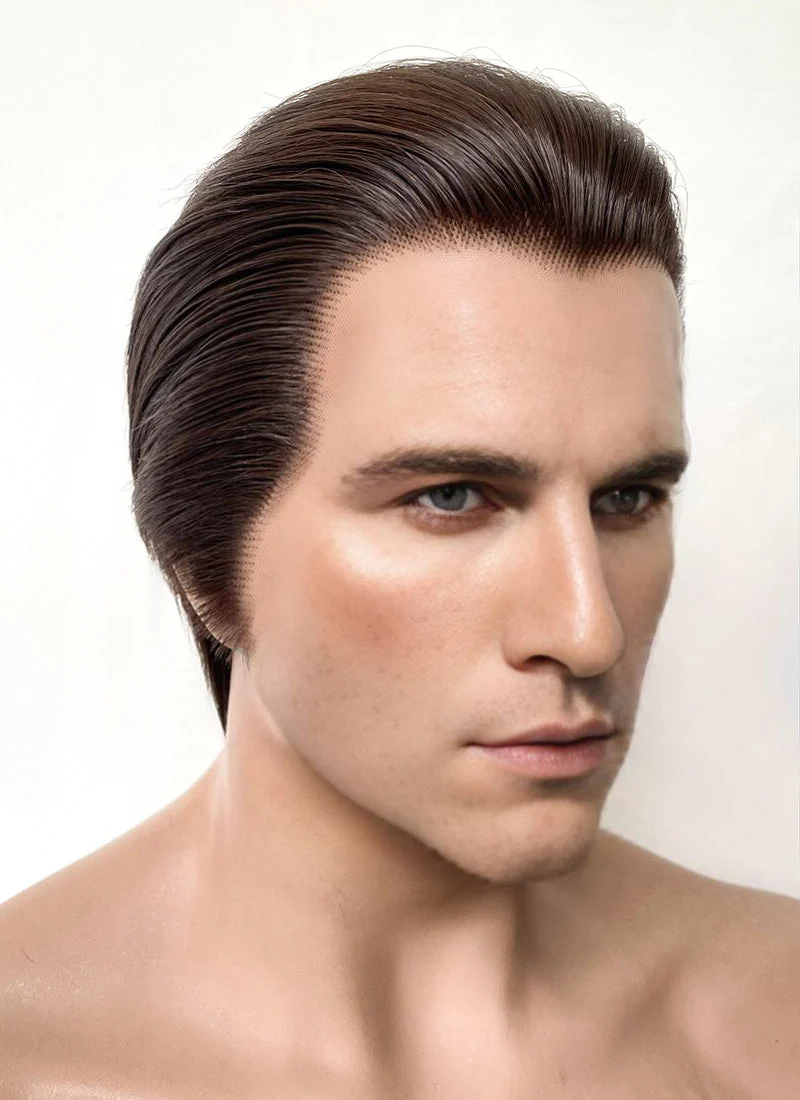 The Phantom Of the Opera Erik Brunette Straight Lace Front Synthetic Men's Wig LF6073 - Image 3