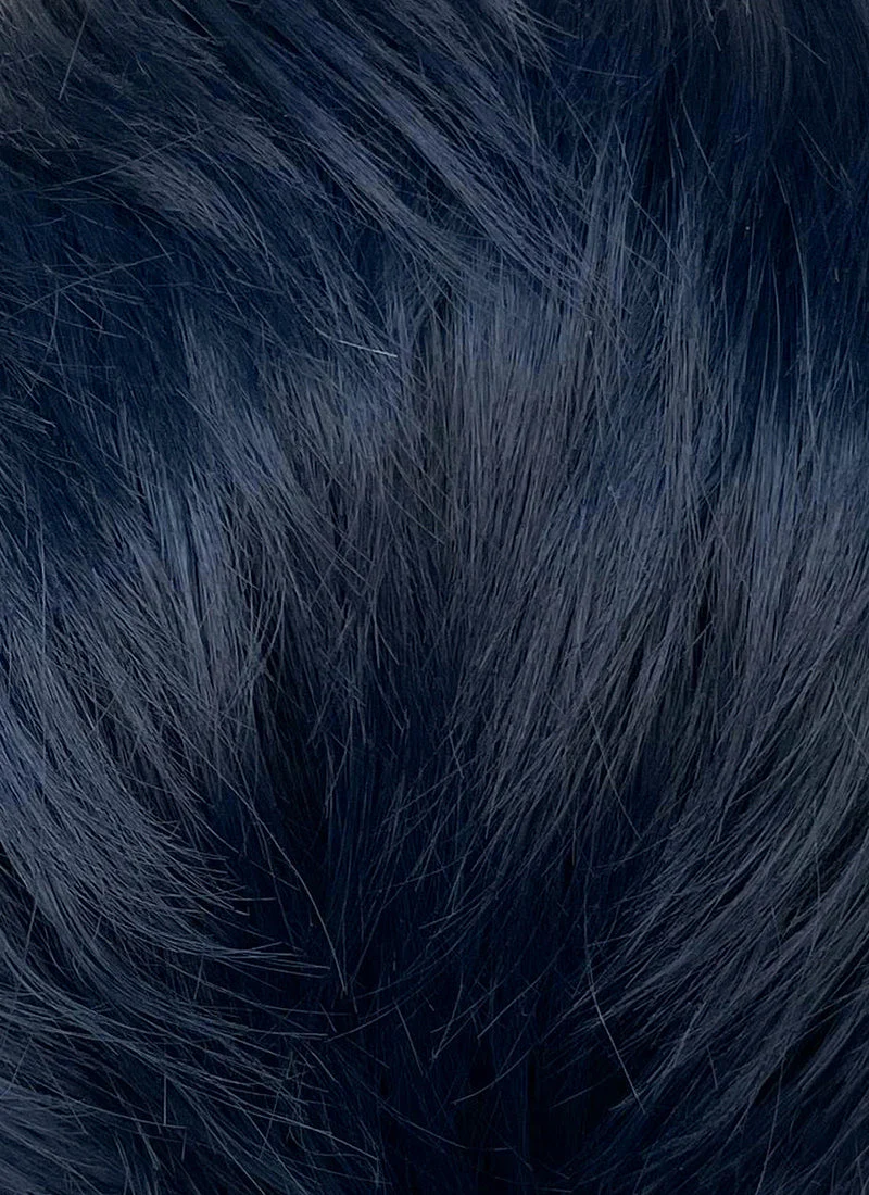 Dark Blue Straight Lace Front Synthetic Men's Wig LF6093 - Image 8
