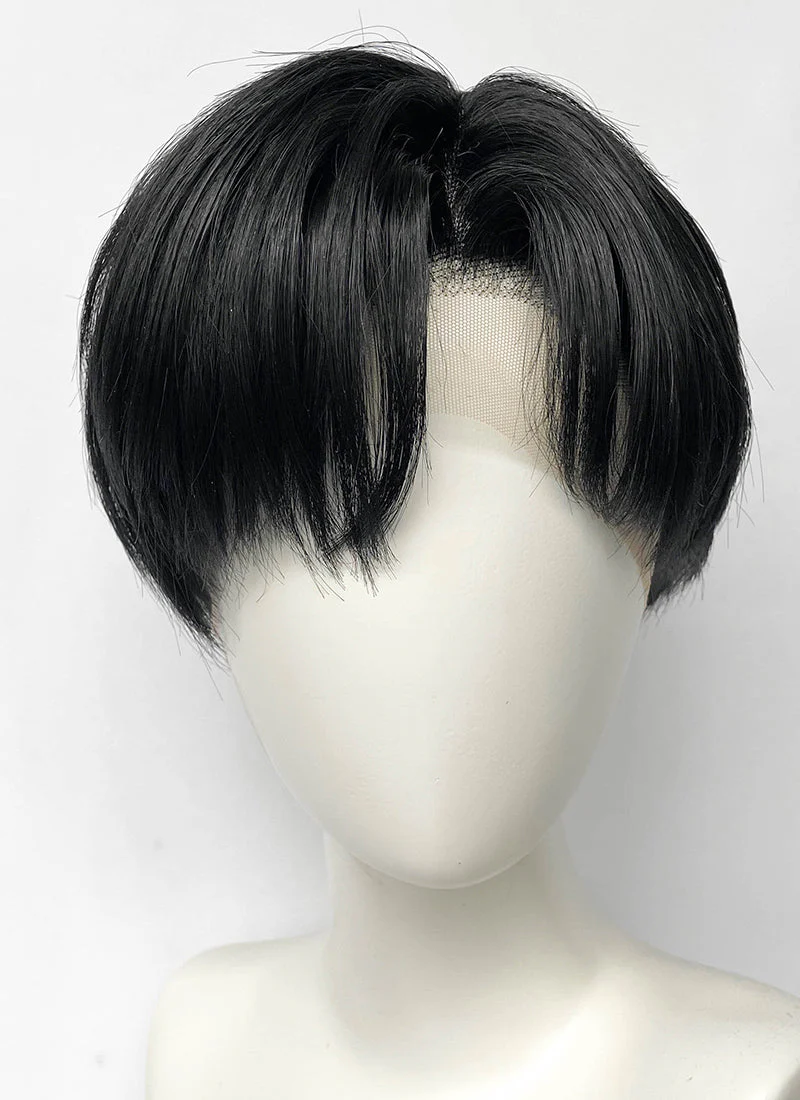 Solo Leveling Sung Jin-woo Black Straight Lace Front Synthetic Men's Wig LF6103 - Image 2