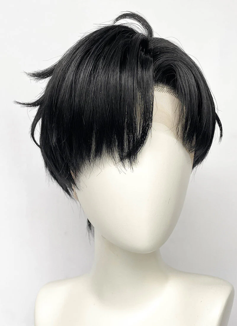 Solo Leveling Sung Jin-woo Black Straight Lace Front Synthetic Men's Wig LF6103 - Image 3