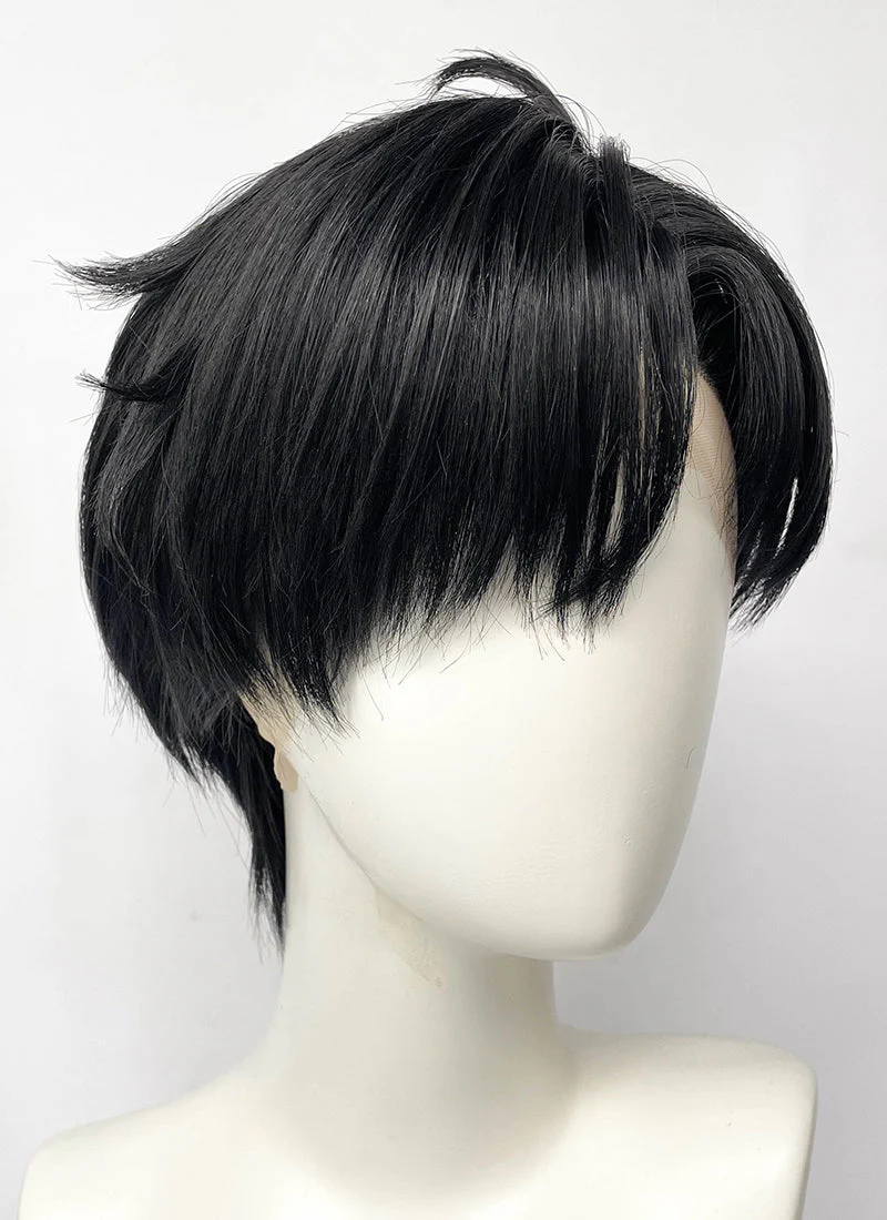 Solo Leveling Sung Jin-woo Black Straight Lace Front Synthetic Men's Wig LF6103 - Image 4