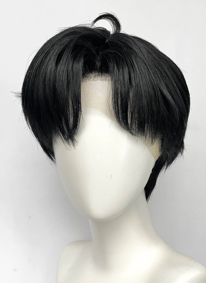 Solo Leveling Sung Jin-woo Black Straight Lace Front Synthetic Men's Wig LF6103 - Image 7