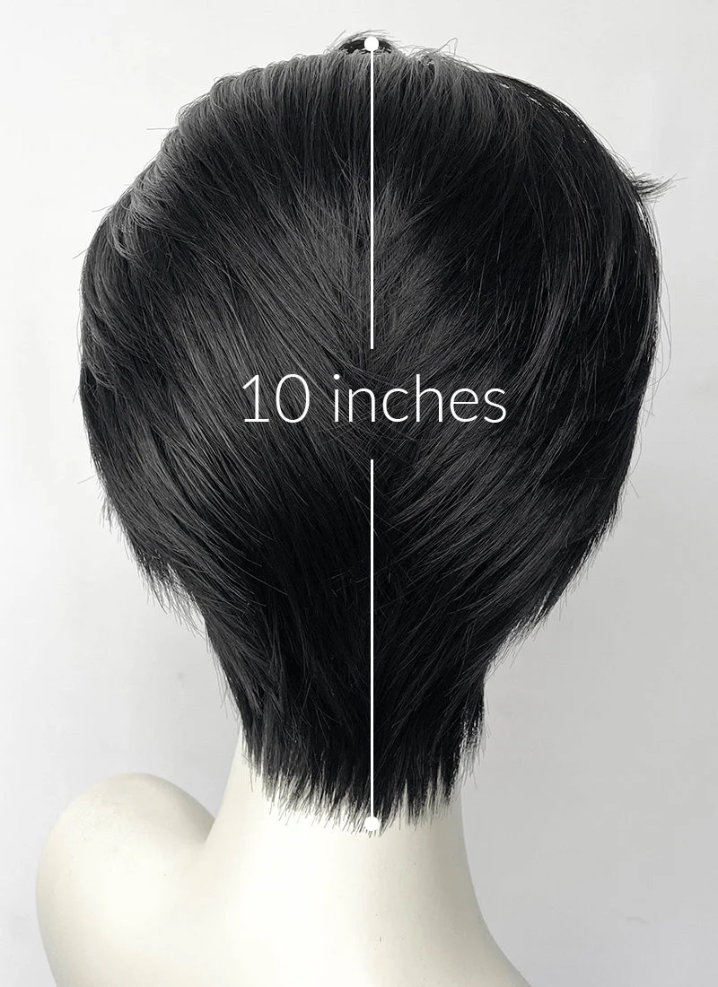 Solo Leveling Sung Jin-woo Black Straight Lace Front Synthetic Men's Wig LF6103 - Image 8
