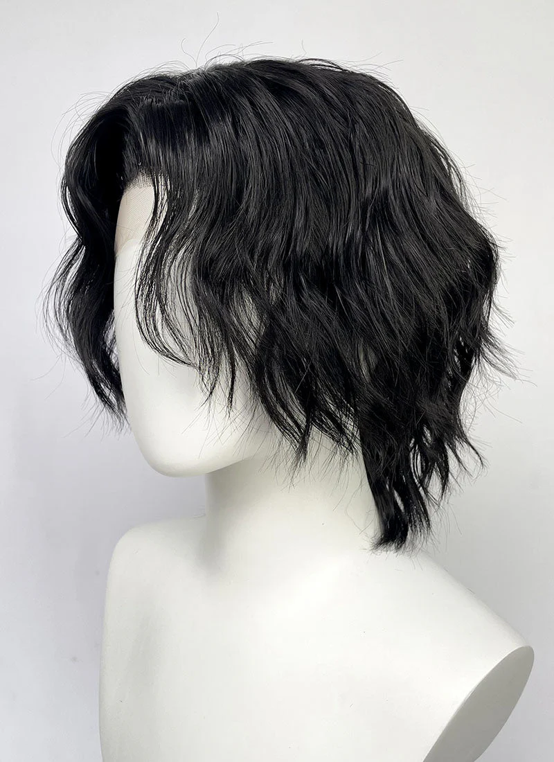 One Piece Portgas D. Ace Black Wavy Lace Front Synthetic Men's Wig LF6129 - Image 5