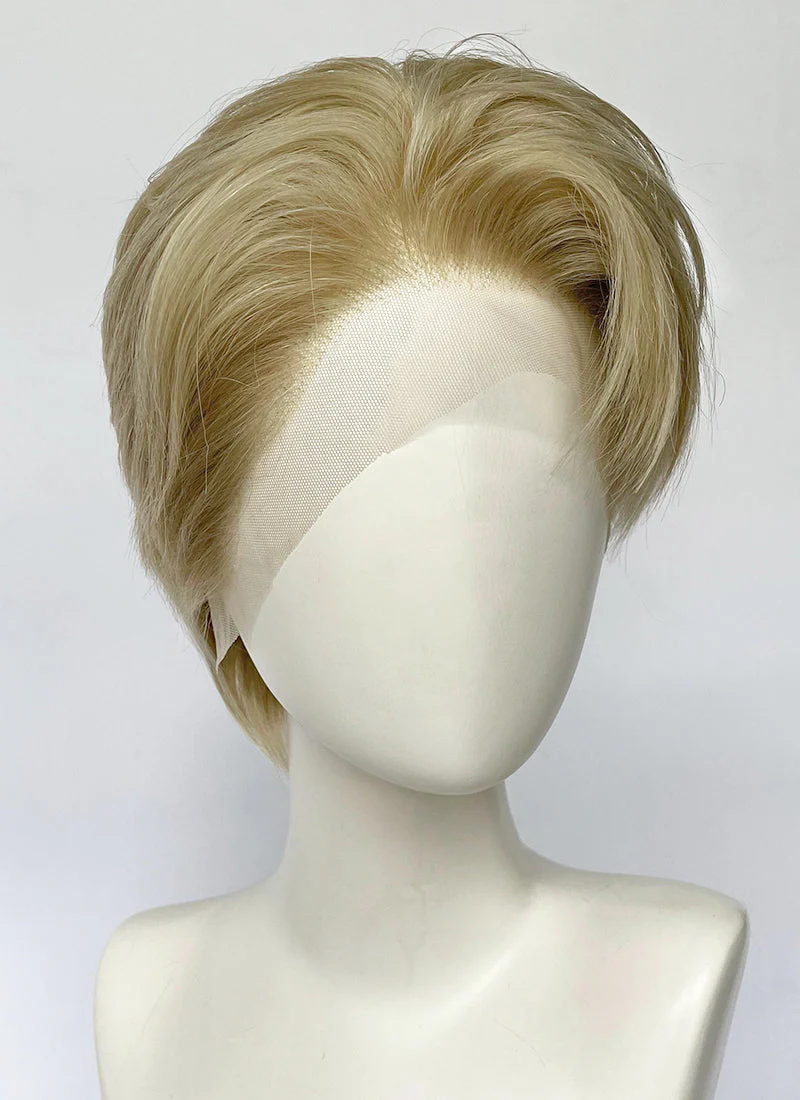 Golden Blonde Straight Lace Front Synthetic Hair Wig LF6143 - Image 2