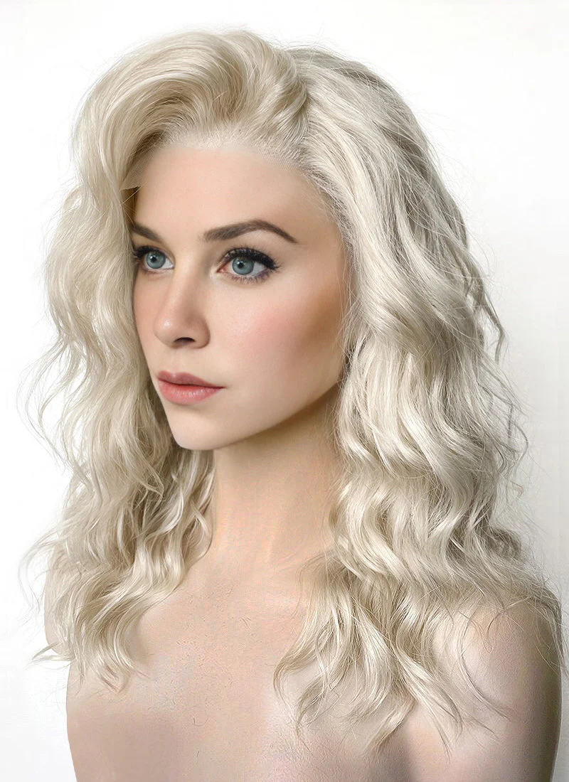 The Fantastic Four Invisible Woman Sue Storm Light Ash Blonde Wavy Lace Front Synthetic Hair Wig LF6144 - Image 6