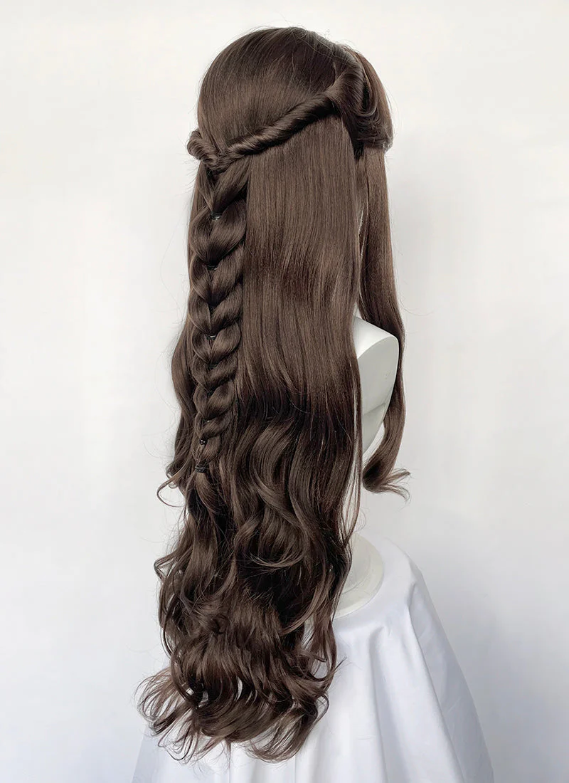 Brunette Braided Lace Front Synthetic Hair Wig LF6146A - Image 9