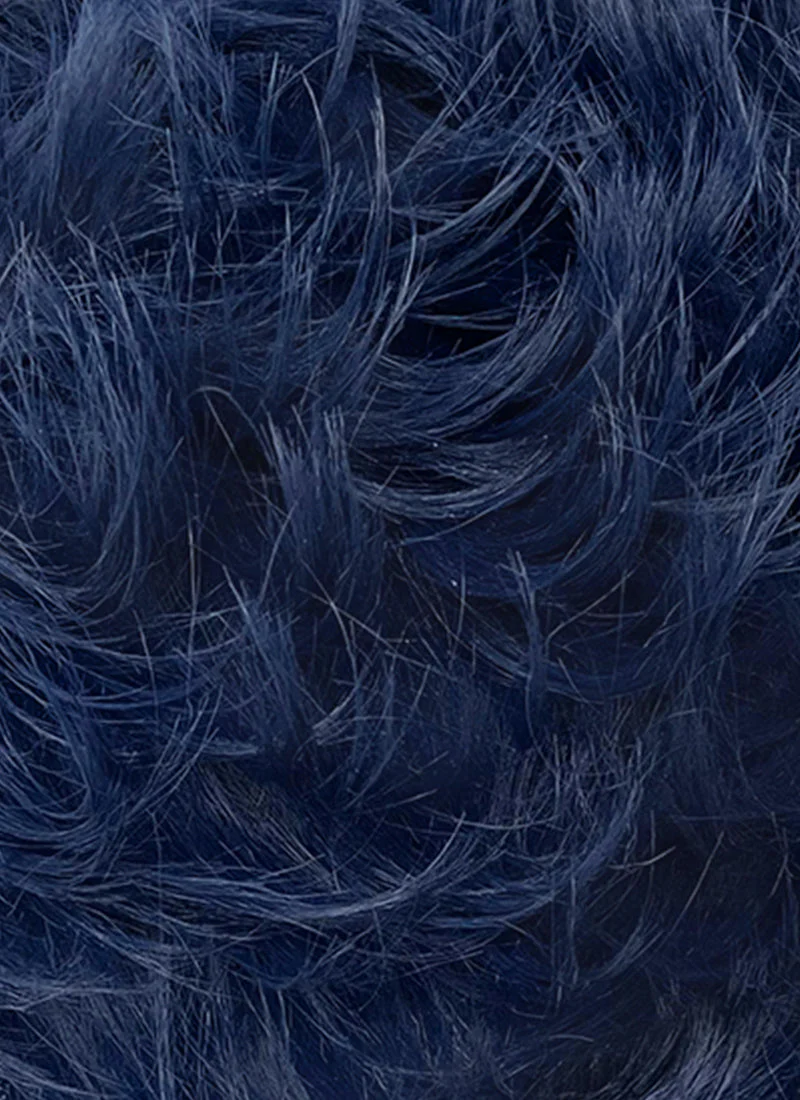 Blue Wavy Lace Front Synthetic Hair Men's Wig LF6147 - Image 11