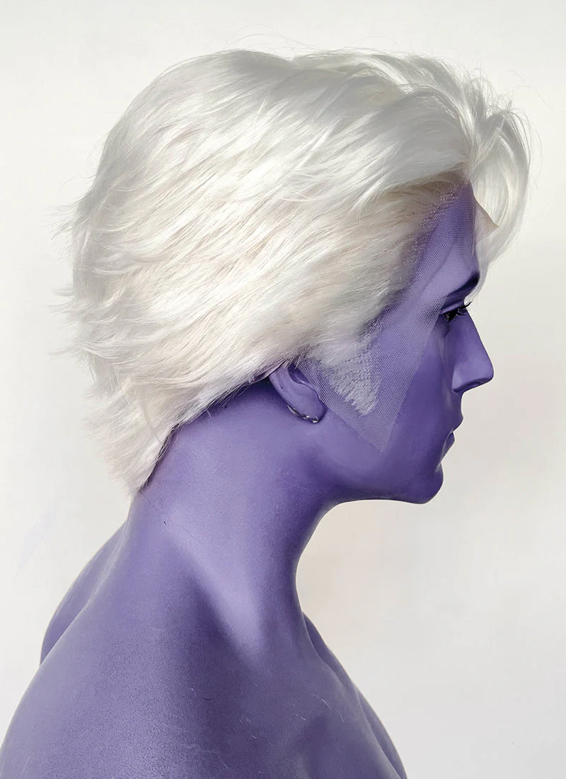 Critical Role Essek Thelyss White Wavy Lace Front Synthetic Men's Wig LF6176 - Image 5