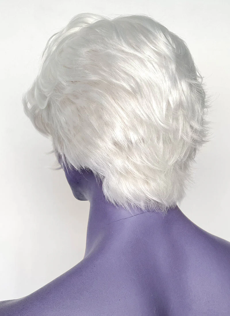 Critical Role Essek Thelyss White Wavy Lace Front Synthetic Men's Wig LF6176 - Image 7