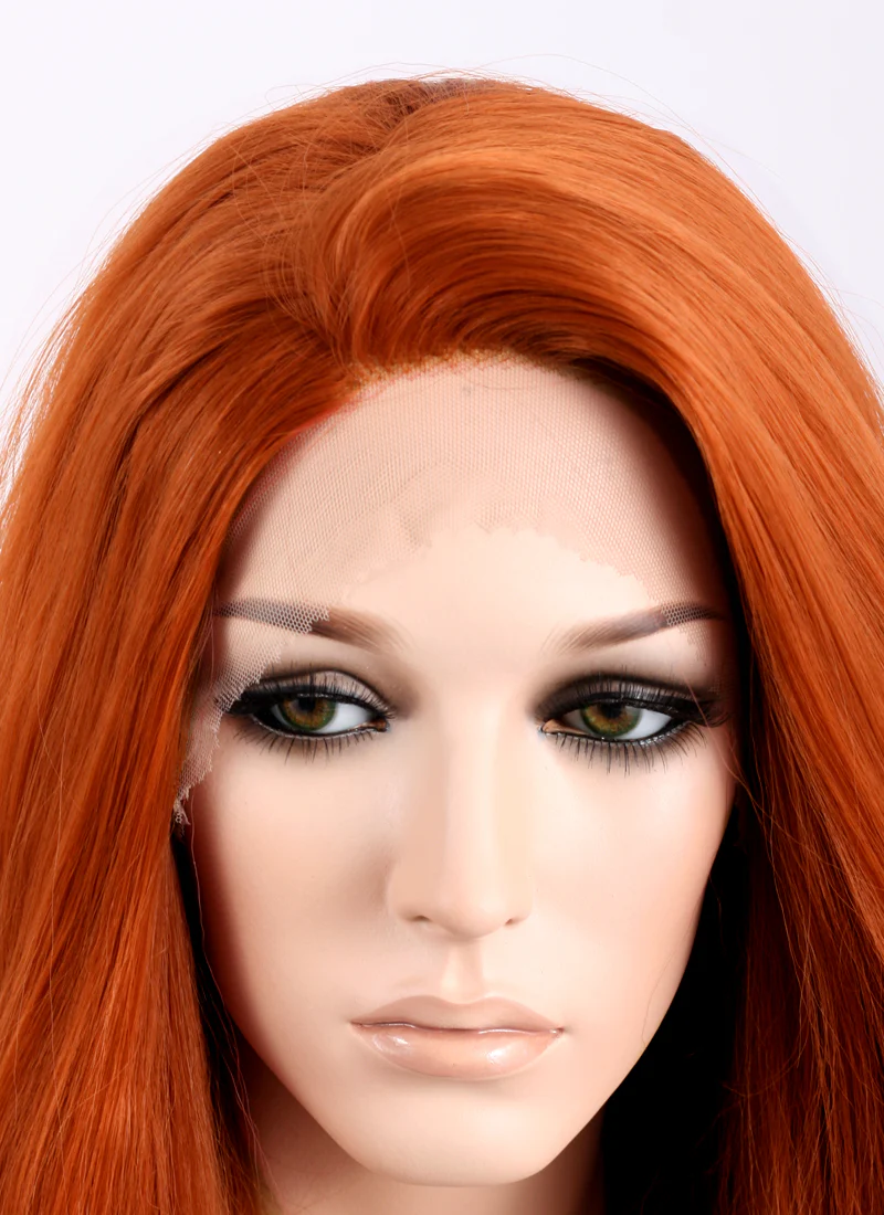 Ginger Straight Yaki Lace Front Synthetic Wig LF624 - Image 9