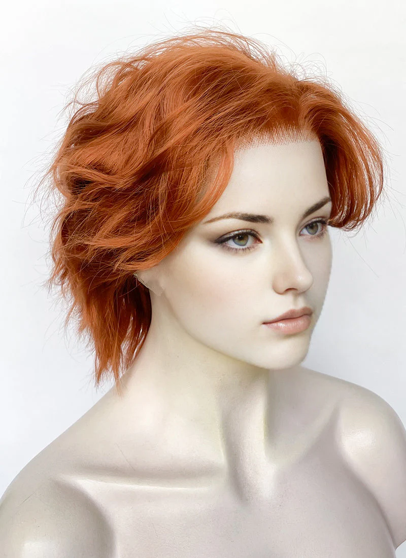 Ginger Wavy Lace Front Synthetic Men's Wig LF8002 - Image 2
