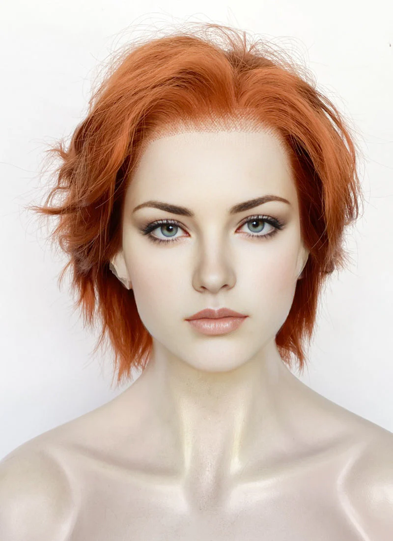 Ginger Wavy Lace Front Synthetic Men's Wig LF8002 - Image 3