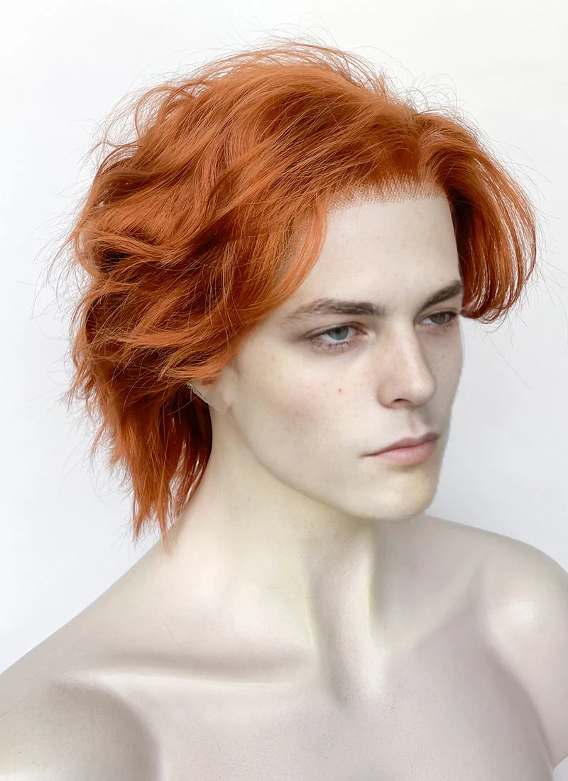 Ginger Wavy Lace Front Synthetic Men's Wig LF8002 - Image 5