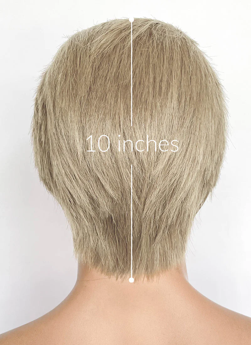 Resident Evil Albert Wesker Pastel Ash Blonde Straight Lace Front Synthetic Men's Wig LF8035 - Image 7