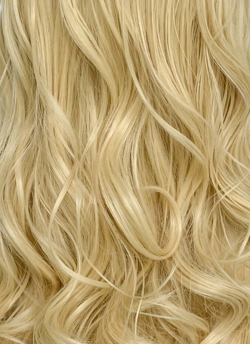 Blonde Wavy Lace Front Synthetic Hair Wig With Fuffy Bang LF8052 - Image 6