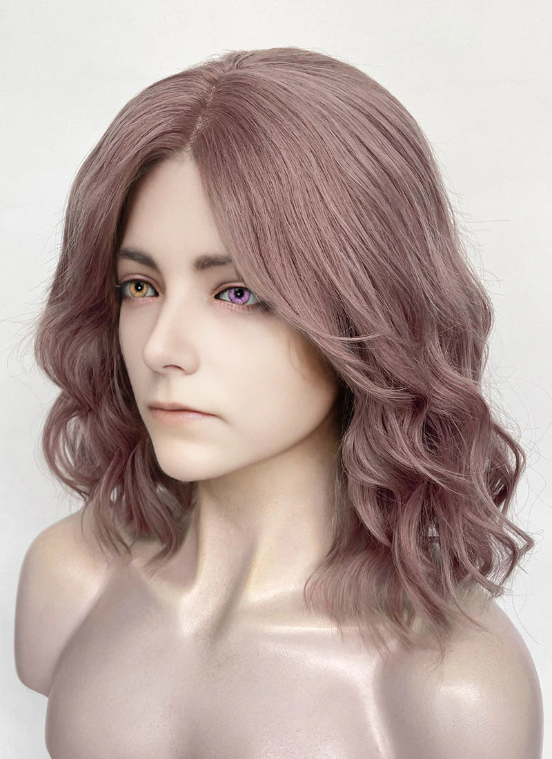 Elden Ring Melina Pastel Pale Plum Wavy Lace Front Synthetic Hair Wig LF8058 - Image 4