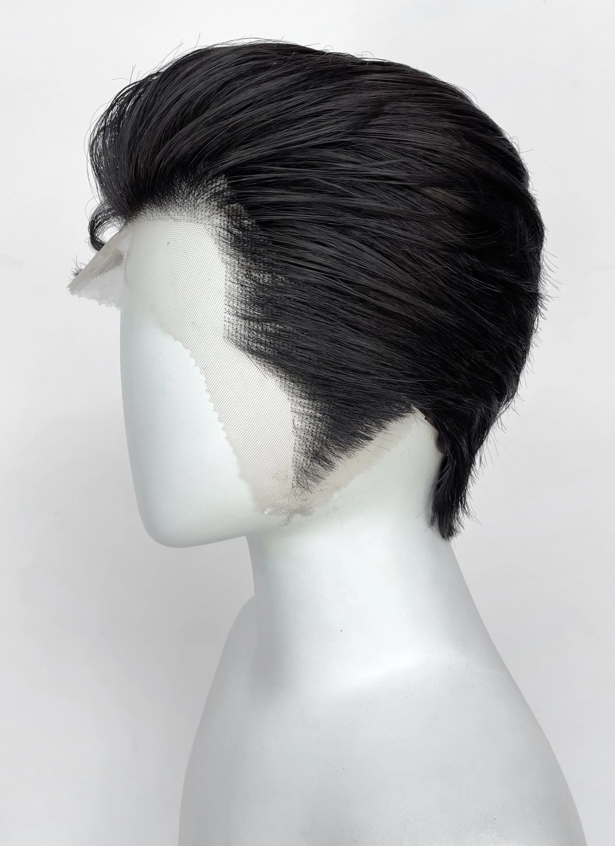 Superman Black Straight Lace Front Synthetic Men's Wig LF8060 - Image 6
