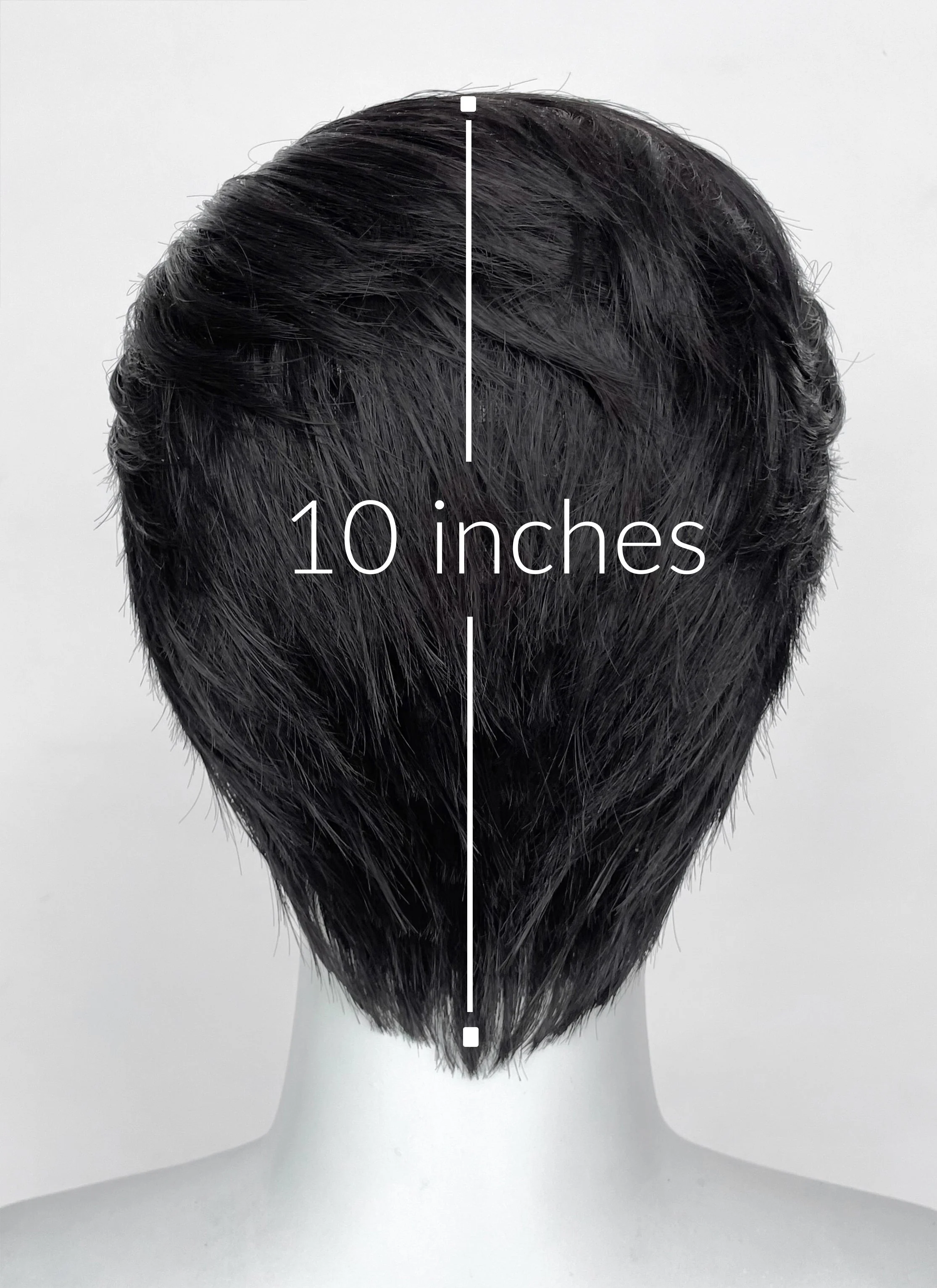 Superman Black Straight Lace Front Synthetic Men's Wig LF8060 - Image 7