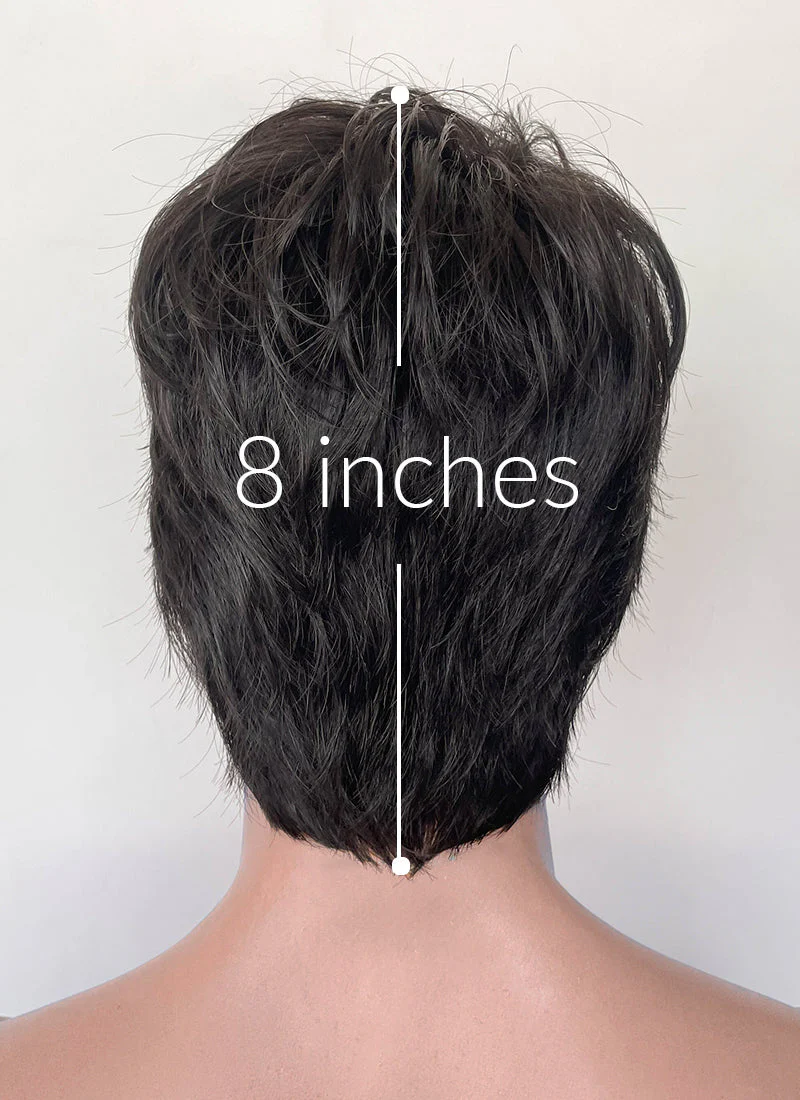 The Sandman Season 2 Dream Natural Black Straight 13" x 6" Lace Top Synthetic Men's Wig LF8069 - Image 7