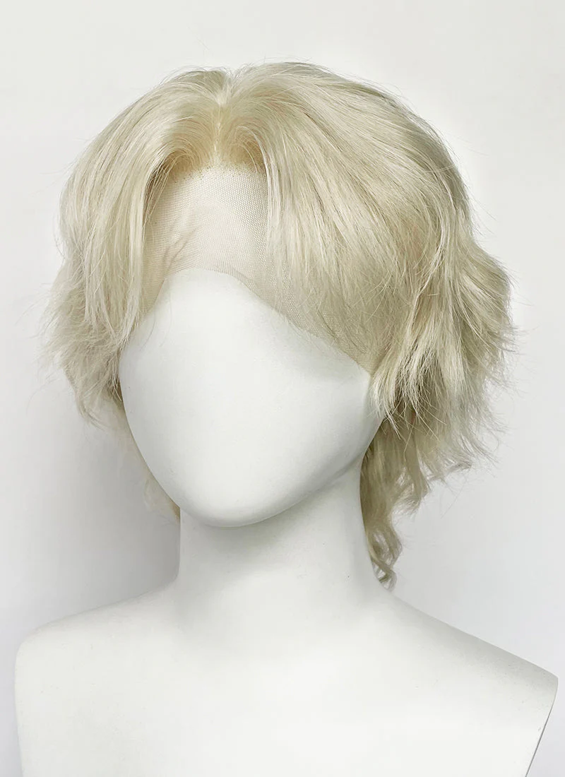Pastel Ash Blonde Wavy Lace Front Synthetic Hair Wig LF8086 - Image 2