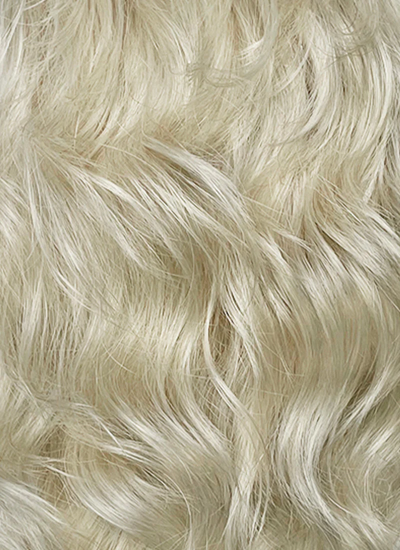 Pastel Ash Blonde Wavy Lace Front Synthetic Hair Wig LF8086 - Image 6
