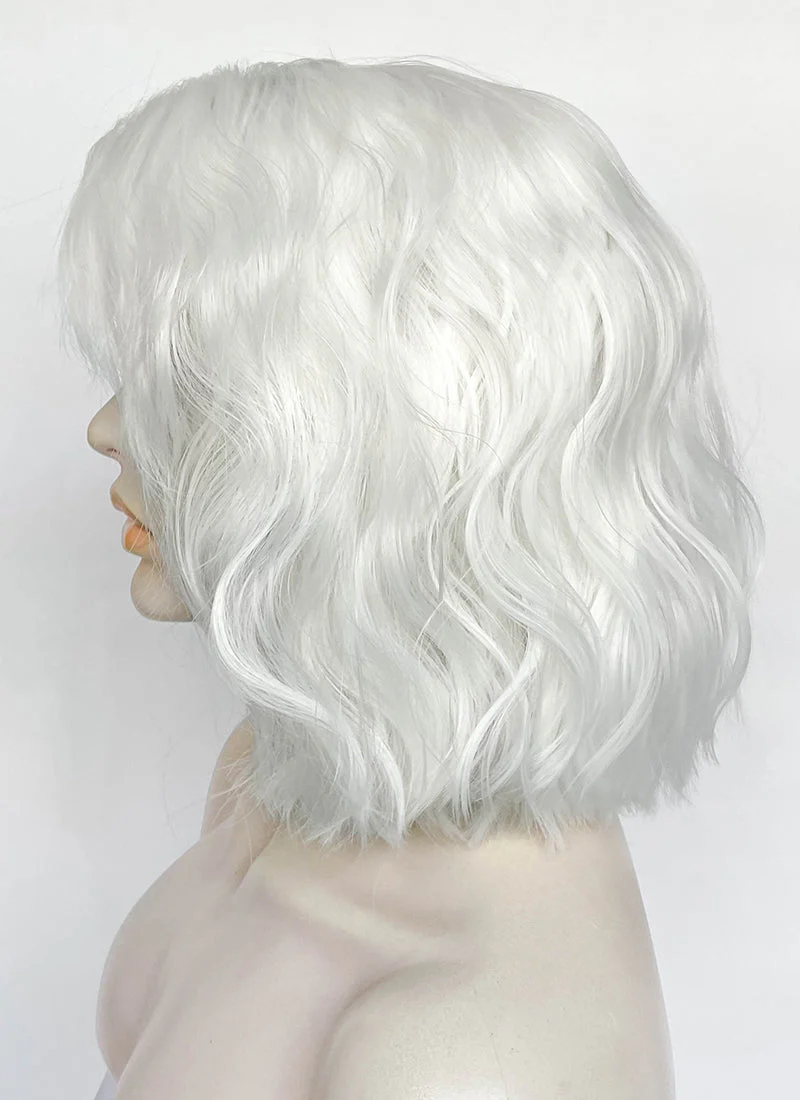 White Wavy Lace Front Synthetic Hair Wig LF8093 - Image 6