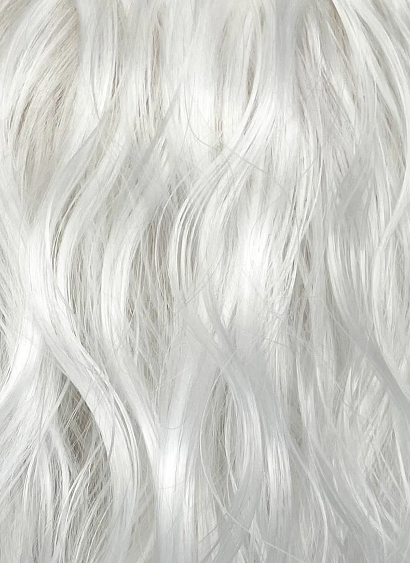 White Wavy Lace Front Synthetic Hair Wig LF8093 - Image 8