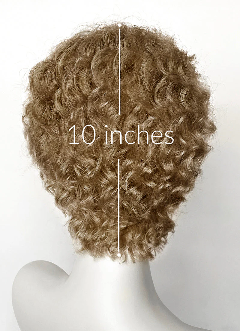 Percy Jackson and the Olympians Percy Jackson Medium Blonde Curly Lace Front Synthetic Men's Wig LF8099 - Image 5