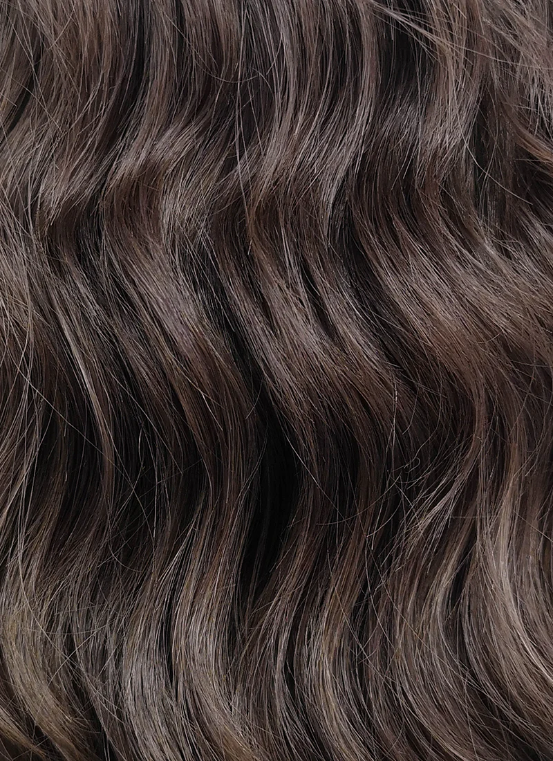 Brunette Wavy Lace Front Synthetic Wig LFB407 - Image 6