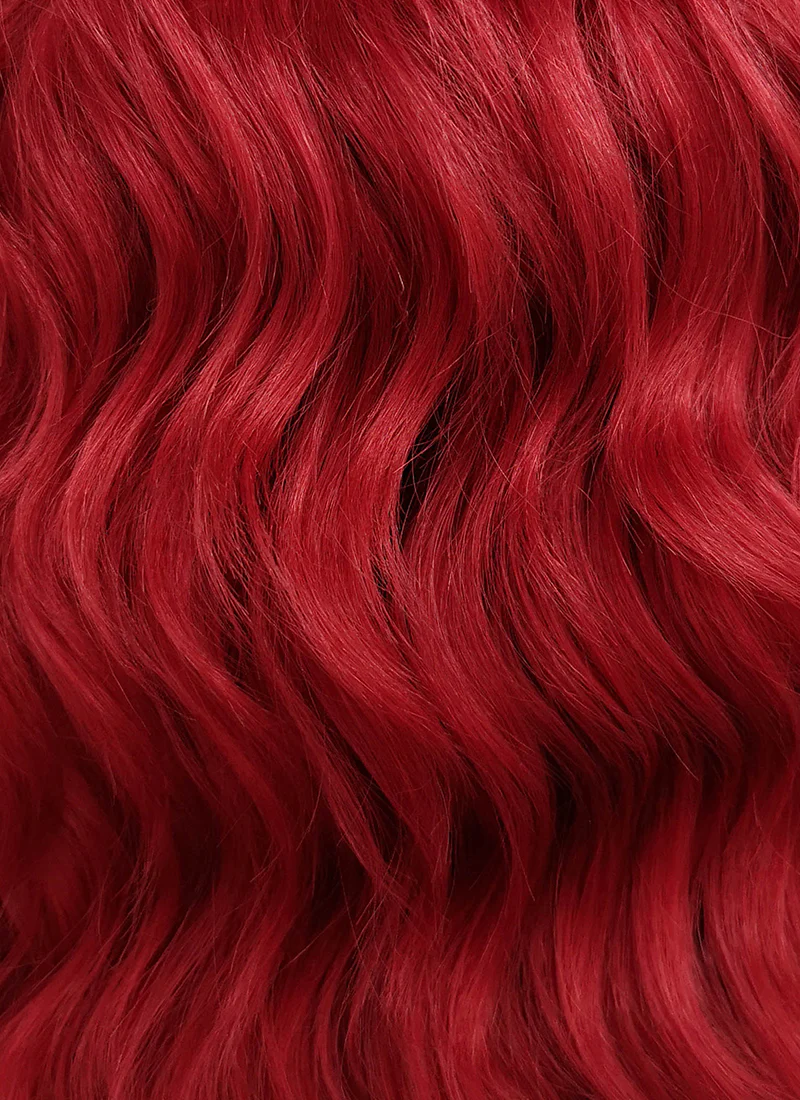 Red Wavy Lace Front Synthetic Wig LFB408 - Image 6