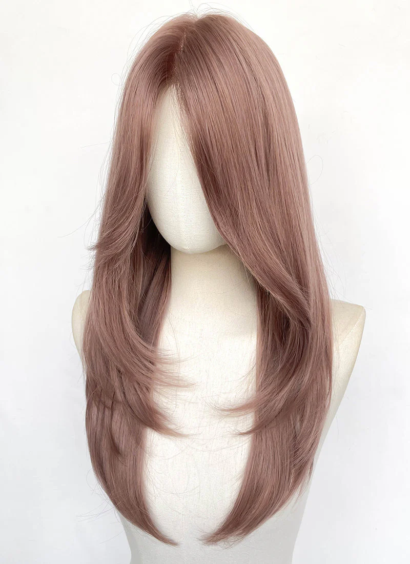 Pastel Pale Plum Straight Lace Front Synthetic Wig LFCS307 - Image 3
