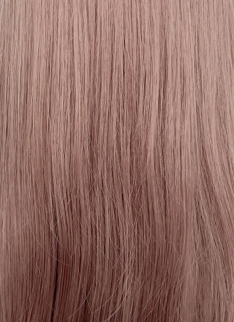 Pastel Pale Plum Straight Lace Front Synthetic Wig LFCS307 - Image 6