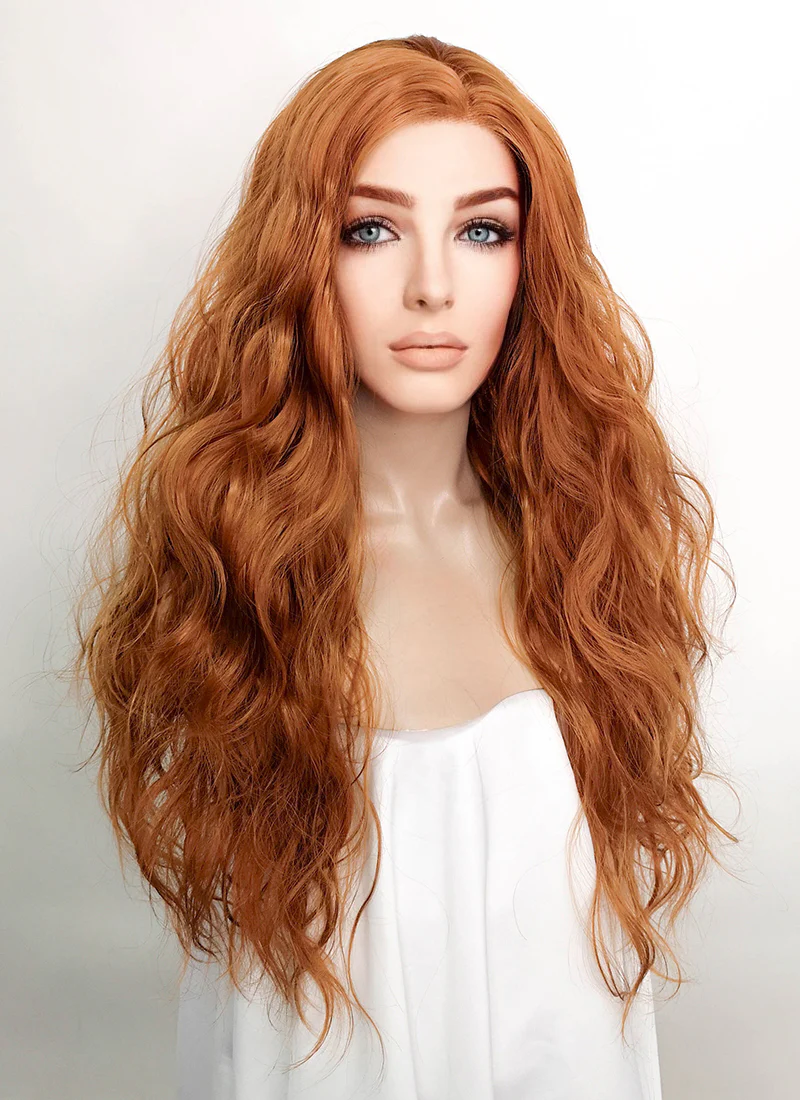 Ginger Wavy Lace Front Synthetic Wig LFK5531 - Image 3