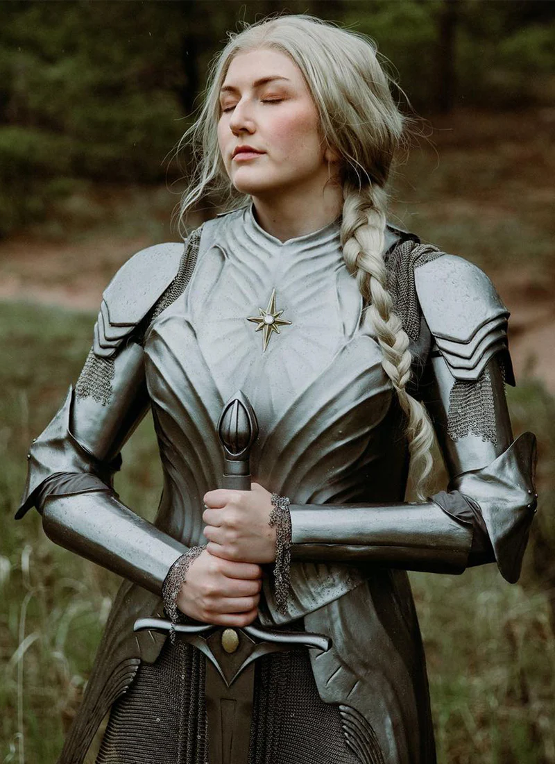 The Lord of the Rings The Rings of Power Galadriel Ash Blonde Wavy Lace Front Synthetic Wig LFK5539 - Image 2